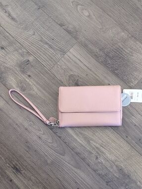 mundi Blush Pink Wristlet Clutch